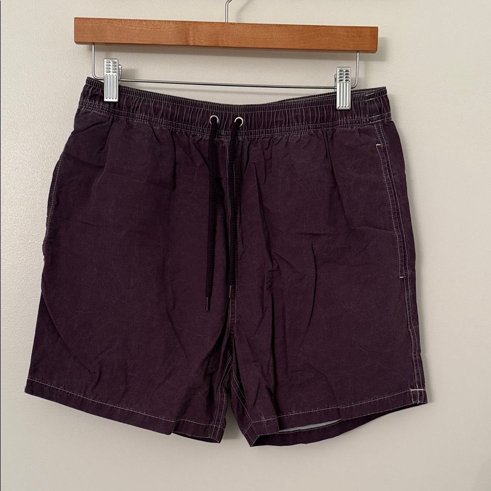 J. Crew Deep Purple Drawstring Swim Shorts